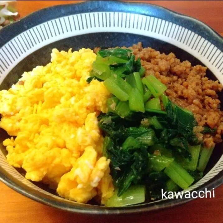 わが家の三色丼♡